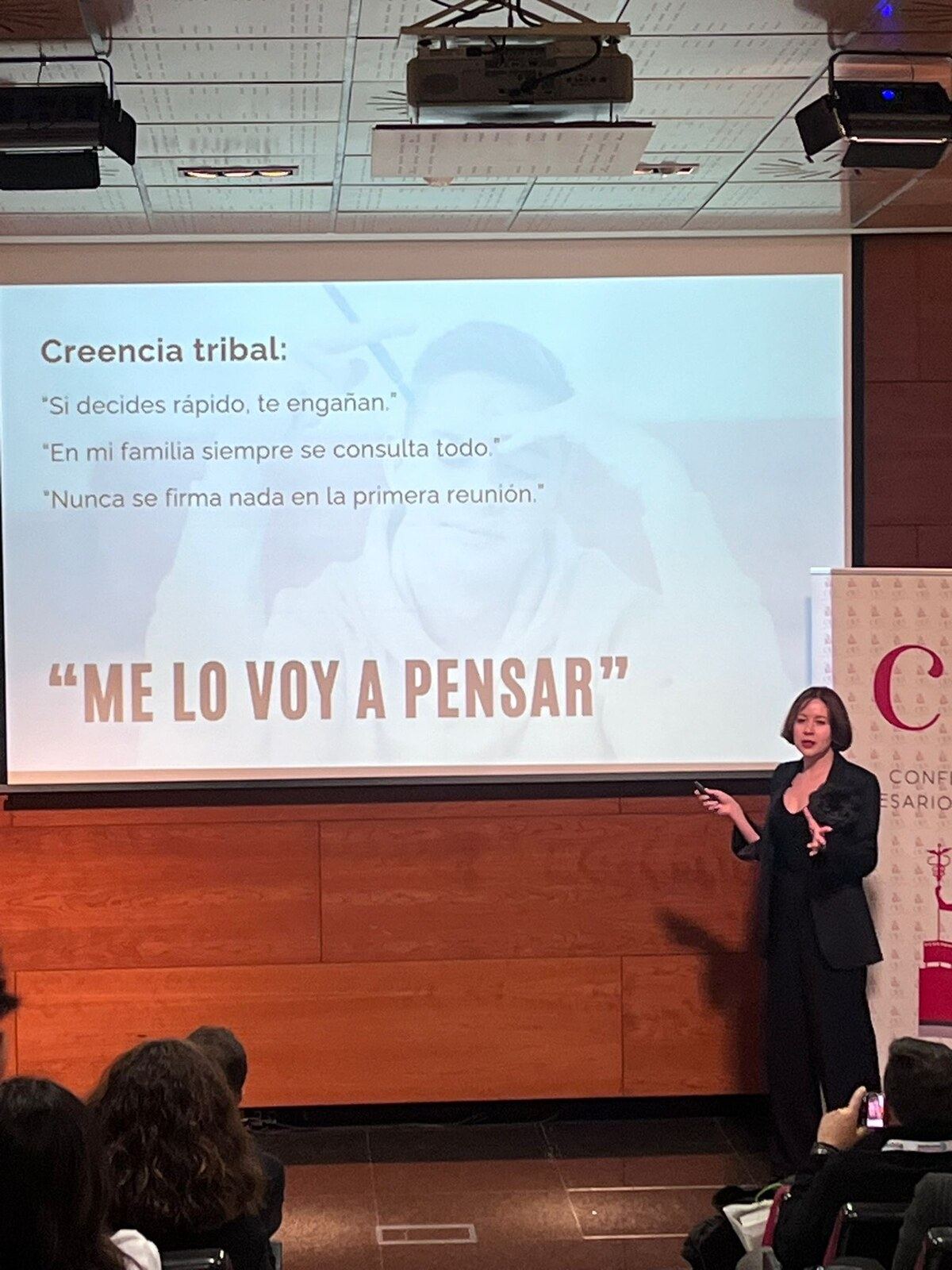 María Suprun explicando la objeción Me lo voy a pensar